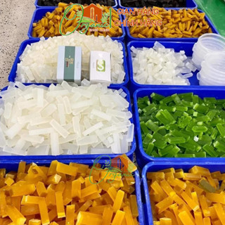 500G- Vụn Xà Phòng Thảo Dược Sinh Dược 10 mùi vị, Xà Bông Mật ong, Mướp đắng Sáng Da, Sạch Mụn - Tặng Kèm Túi Lưới