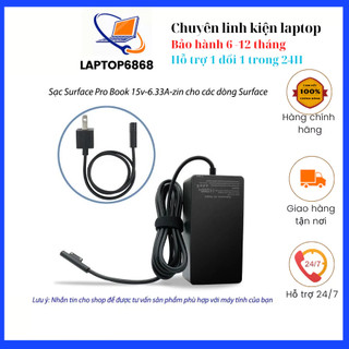 Sạc surface pro book 15v-6.33a-102w zin cho các dòng surface