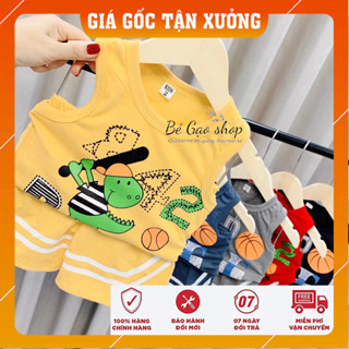 Bộ bé trai ba lỗ thể thao 8-18kg chất cotton 100% B0022