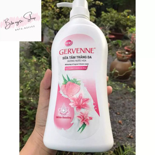 Sữa tắm trắng da hương nước hoa Gervenne Dâu Tây Bạch Tuyết và Lily Hồng