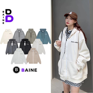Áo Khoác NỈ CALEM CLUB In Chữ Chất Nỉ Bông Dày Dặn KN21, Áo Hoodie Khóa Kéo Unisex Nam Nữ Form Rộng Nhiều Màu BAINE