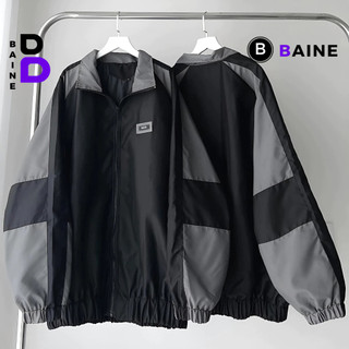 Áo Khoác Bomber Dù WZS Nam Nữ Form Rộng 2 Lớp, Áo Khoác Ulzzang Unisex Thời Trang BAINE