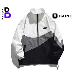 Áo Khoác Bomber Dù AT7 Nam Nữ Form Rộng 2 Lớp, Áo Khoác Phối Thể Thao Cao Cấp Ulzzang Unisex BAINE