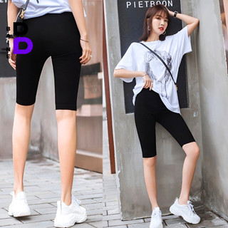 Quần LEGGING Nữ Lửng Chất Thun Thái, Quần Legging Đùi Cạp Cao Dáng Ôm Mặc Tập Gym Yoga Freesize BAINE