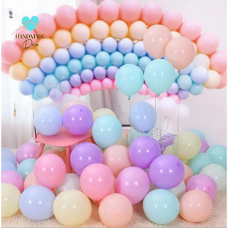 Set 10 bóng bay màu pastel, bóng sinh nhật màu macaron style hàn quốc dùng trang trí sinh nhật đẹp cho bé trai bé gái