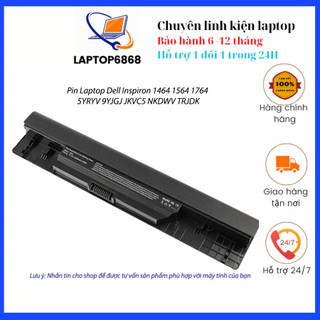 Pin laptop dell inspiron 1464 1564 1764 5yryv 9yjgj jkvc5 nkdwv trjdk