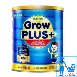 [CHÍNH HÃNG] Sữa Bột Nutifood Grow Plus+ Xanh Weight Pro Hộp 1,5kg (Dinh dưỡng hiệu quả giúp trẻ TĂNG CÂN KHỎE MẠNH)