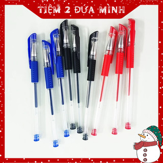 Bút bi gel ngòi 0.5mm mực đều - bút nước có 3 màu lựa chọn xanh đen đỏ