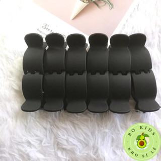 ( Tuyển Sỉ ) Vỉ 12 Kẹp Càng Cua 5 Răng, 3 Răng, Kẹp Tóc Đen Nhám, Kẹp Bầu Cao Cấp Bokisd store