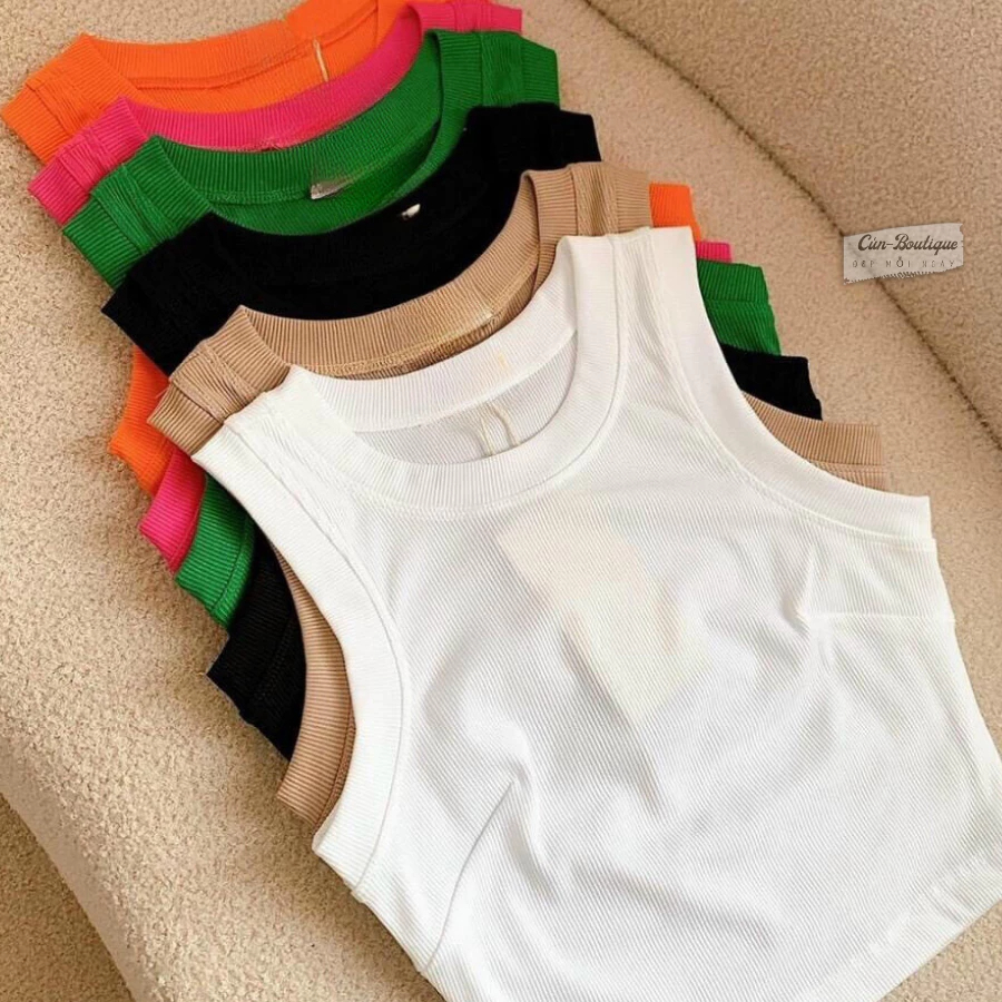 Áo Ba Lỗ Nữ Cotton C060 Mặc Đi Chơi Đi Hẹn Hò Siêu Đẹp