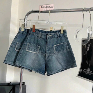 Quần Short jean nữ lưng cao Túi Kiểu ,Quần jean nữ lưng cao Cun Boutique MQB5