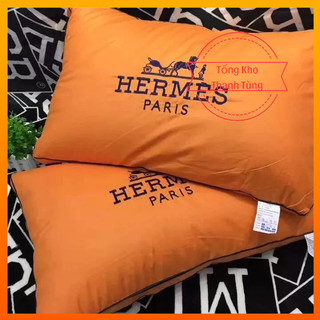 Gối Hermes Paris cao cấp 100% cotton kháng bụi