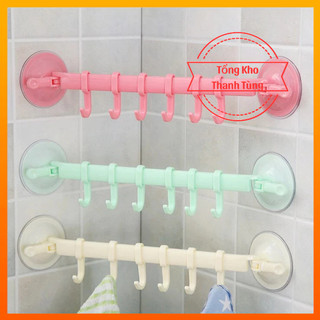 Thanh móc treo hít chân không nhà tắm, góc tường