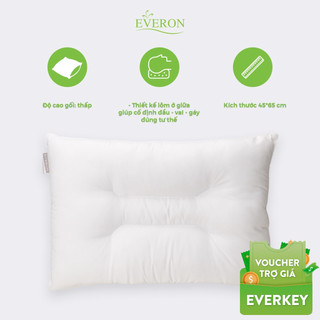 Ruột gối thư giãn cổ Everon Micrelax 45*65 (Độ cao 10cm. Độ mềm trung bình)