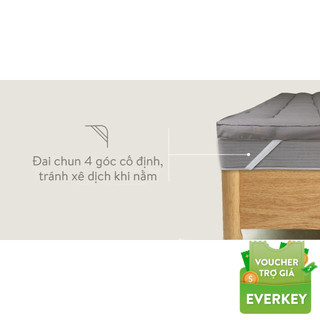 Combo chăn ấm đệm êm Everon ( 1 Topper 7cm kích thước tùy chọn + 1 Ruột chăn 200*220)