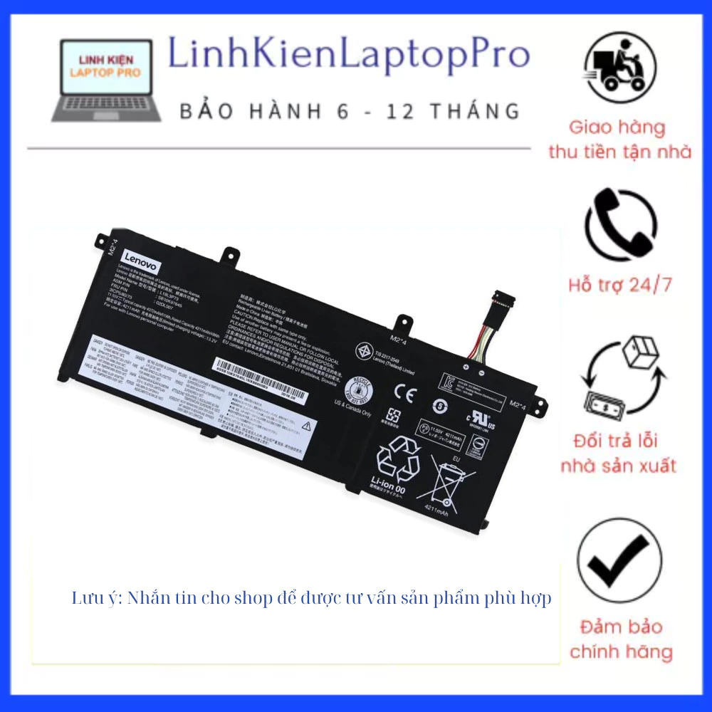 PIN LAPTOP LENOVO ThinkPad T490 T495 P43S, Thinkpad T14 Gen 1, L18M3P73 L18L3P73 L18M4P73  L18C3P72  New 100%