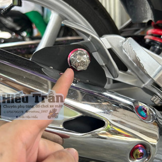 Ốc treo pô Zin Ex 135cc (2006-2014), Sirius Rc Salaya inox lắp Như zin
