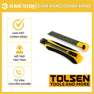 Dao rọc giấy 3 lưỡi to 25mm công nghiệp tolsen 30016 - CHÍNH HÃNG