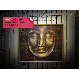 Tranh Canvas Phật Giáo-Tranh Đức Phật-Tranh Hoa Sen-Không Khoan Tường