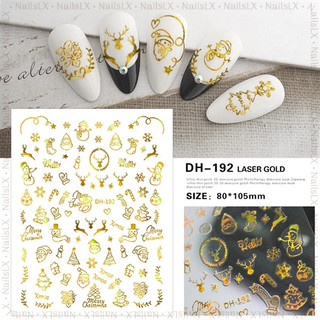 Những mẫu sticker mới 2024 hình dán móng Noel Christmas Giáng Sinh (Tấm) làm nail