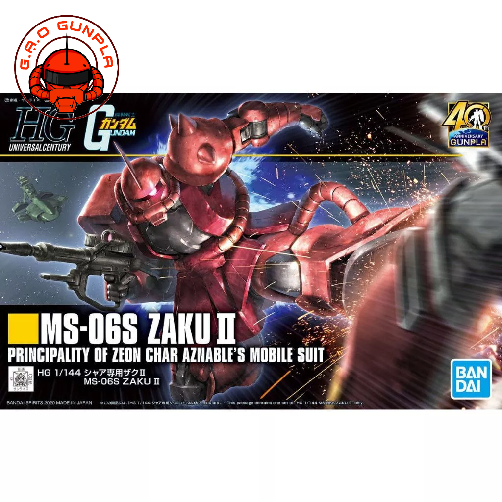 Mô hình lắp ráp Gundam Bandai  HG 1/144 Ms-06S Zaku Ⅱ