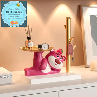 Bàn gấu dâu decor hàng oder