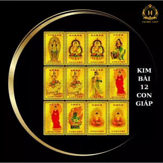 Kim Bài Phật Bản Mệnh - Phật A Di Đà - Bản mệnh 12 giáp - phật bản mệnh bỏ túi ví, ốp đt - Bình An, May Mắn