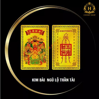 Ngũ Lộ Thần Tài siêu bền, mỏng - để ốp điện thoại, ví tiền - Khai cung Tài, Mở cung Lộc