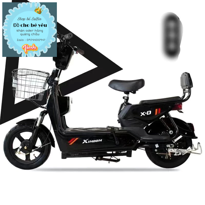 Xe điện sẵn đen ( Đã kèm bình ăc quy). | BigBuy360 - bigbuy360.vn