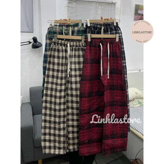 Quần kẻ ulzzang 2024 mặc 4 mùa ( ảnh thật shop chụp)