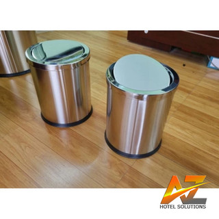 Thùng rác inox nắp lật, Thùng rác inox nắp bập bênh