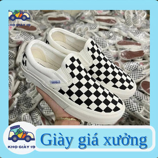 Giày vans caro, Giày sneaker Vans Slip-On Classic nam nữ bản chuẩn 2024 Full Box