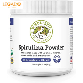 Bổ Sung Vi Chất Dinh Dưỡng Cho Chó Mèo, Wholistic Pet Organics Spirulina Micronutrient, 100 Vi Chất, Vitamin Axit Béo
