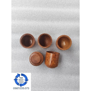 Ly rượu bằng gỗ dừa