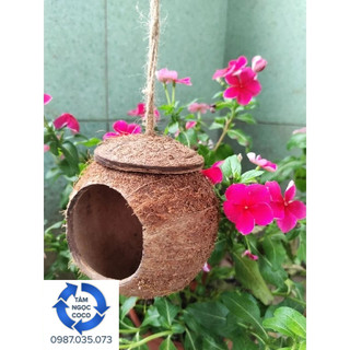 Tổ chim hamster thú cưng| gáo dừa mini size