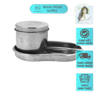 KHAY HẠT ĐẬU, HỘP INOX ĐỰNG BÔNG VÀ DỤNG CỤ PHUN XĂM