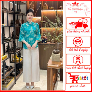Bộ pháp phục đi chùa 2024 vải lụa hàng châu cao cấp - pháp phục thu hà - pp11