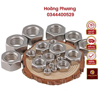 10 con đai ốc inox m5 - m10, con tán inox đủ kích cỡ, ê cu inox