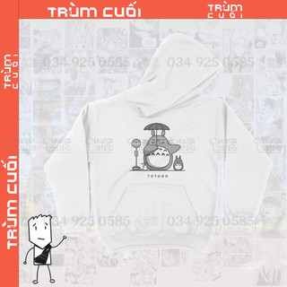 Áo hoodie totoro - ghibli trùm cuối cine, nỉ bông 100% 2 màu nam nữ 0107