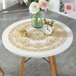  Khăn Trải bàn Tròn 50cm nhựa PVC trải bàn ăn bàn uống nước 