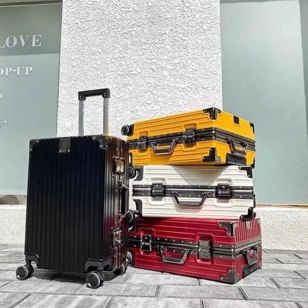 Vali du lịch khung nhôm khóa số cực kỳ chắc chắn 70kg ngồi lên thoải mái | BigBuy360 - bigbuy360.vn