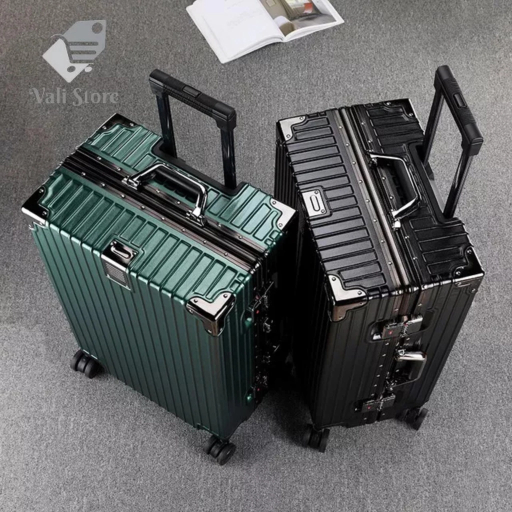 Vali du lịch khung nhôm khóa số cực kỳ chắc chắn 70kg ngồi lên thoải mái | BigBuy360 - bigbuy360.vn