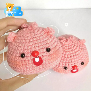 (Hàng có sẵn) Móc khoá len Hải Ly Loopy dễ thương, Móc khóa dễ thương bằng len treo balo, quà tặng handmade