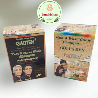 (10 gói/hộp) Dầu gội là đen GAOTEN