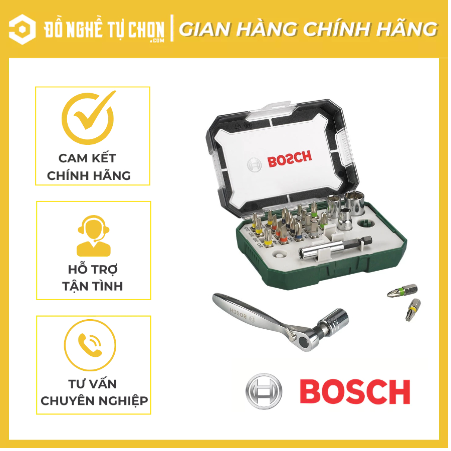 Dụng cụ vặn vít 26 món Bosch 2607017322