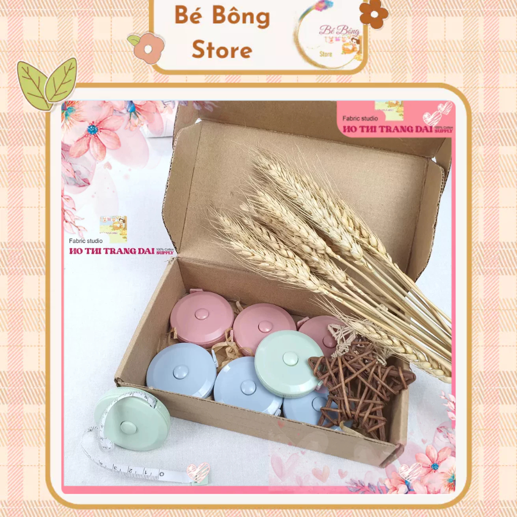 Thước Dây Thu Rút 150 cm - Màu Trơn Vintage