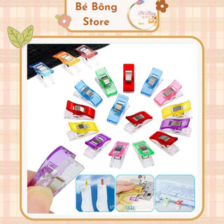 Bộ 10 cái kẹp nhựa cố định vải may vá
