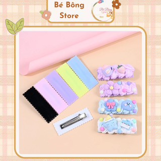 Kẹp tóc vuông tự làm thủ công, kẹp tóc tự làm handmade