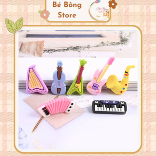 Charm dụng cụ âm nhạc trang trí thủ công handmade diy