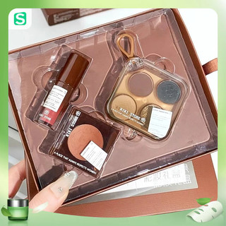 Set mỹ phẩm XIXI Cocoa hazelnut makeup set 3 món : Phấn má + Phấn mắt + Son